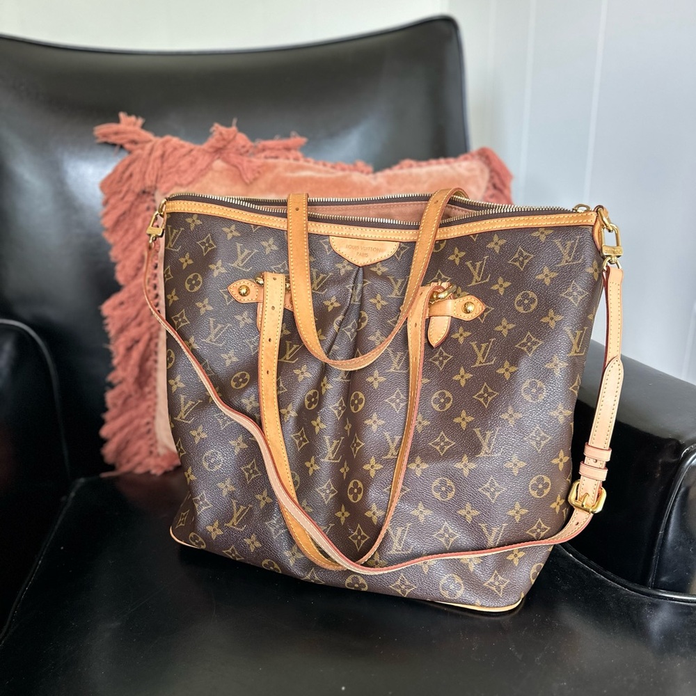 Louis Vuitton Classic Brown Monogram Palermo GM Large Tote